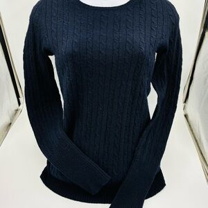 J.CREW NAVY BLUE CABLE KNIT sweater